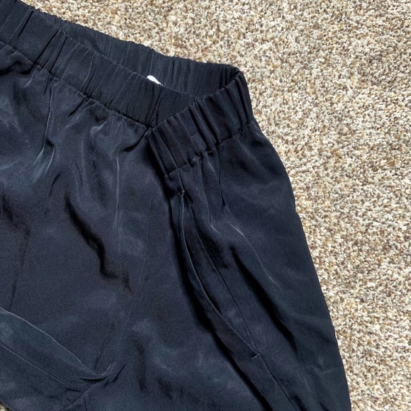 Everlane Womens Black Japanese GoWeave Jogger Pants Zip Gold Zipper Size 6 - Picture 8 of 11